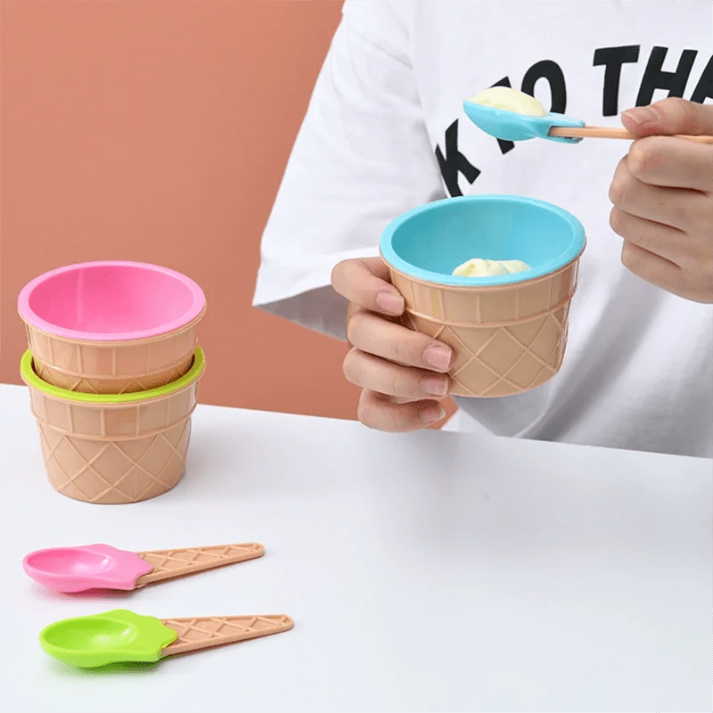 bols à crème glacée et cuillères assorties pour enfants - Prati - Kitchen