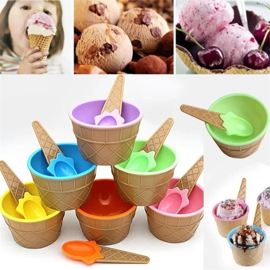 bols à crème glacée et cuillères assorties pour enfants - Prati - Kitchen