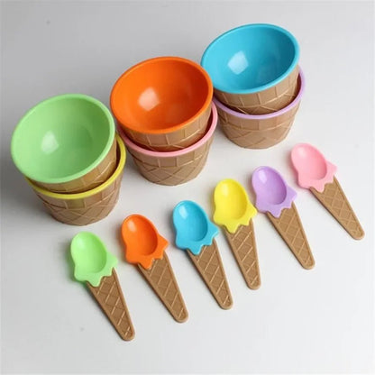 bols à crème glacée et cuillères assorties pour enfants - Prati - Kitchen