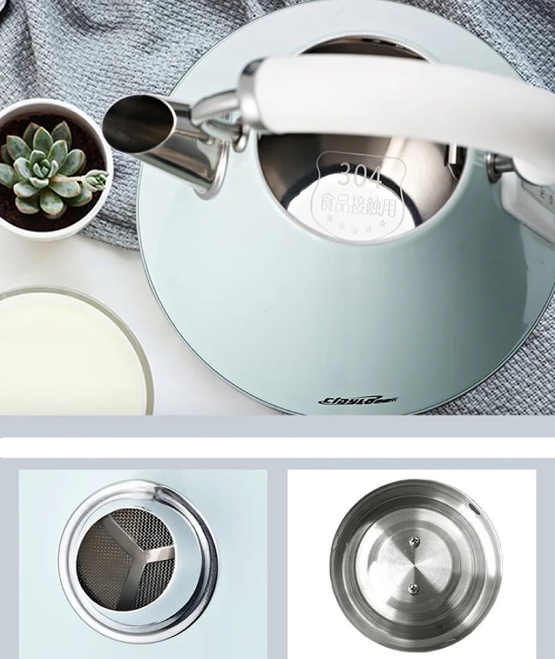 bouilloire- électrique- vintage- - style rétro- pour- cuisine : son- intérieure- son- filtre- anticalcaire
