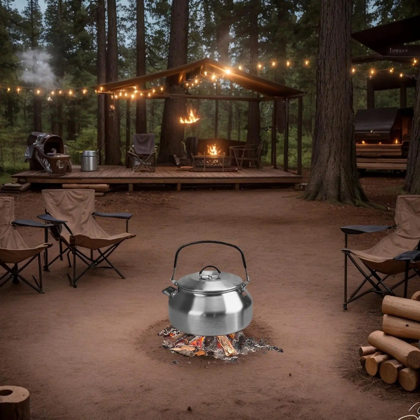 Bouilloire camping acier inoxydable 0.8l - Prati - Kitchen