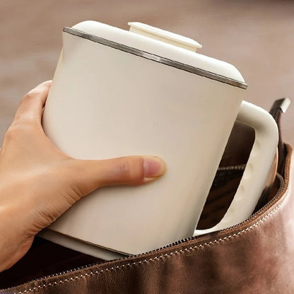 Bouilloire Électrique Pliable de Voyage | Portable et Compacte | Silicone Platine (Alimentaire) et Acier Inoxydable 18/10 - Prati - Kitchen