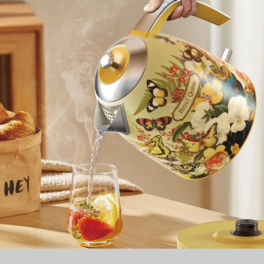 bouilloire électrique rétro 1,7 L sans fil en acier inoxydable - Prati - Kitchen