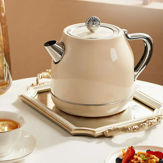 bouilloire beige vintage