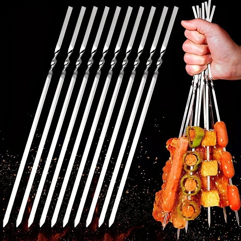 Brochettes en acier inoxydable réutilisables 20 pièces - Prati - Kitchen