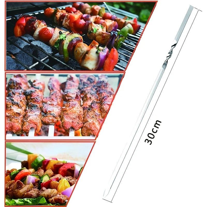 Brochettes en acier inoxydable réutilisables 20 pièces - Prati - Kitchen