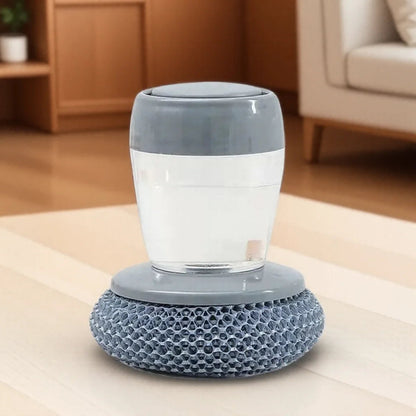 Brosse à vaisselle avec distributeur de savon | Brosse récurage casseroles avec têtes PET - Prati - Kitchen