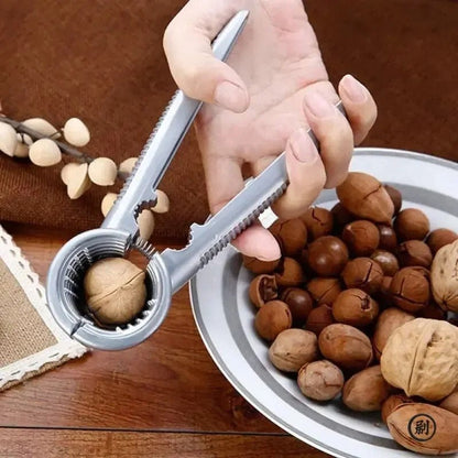 Casse - noisette en métal argenté | Pince à noix et noisettes pro - Prati - Kitchen