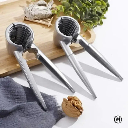 Casse - noisette en métal argenté | Pince à noix et noisettes pro - Prati - Kitchen