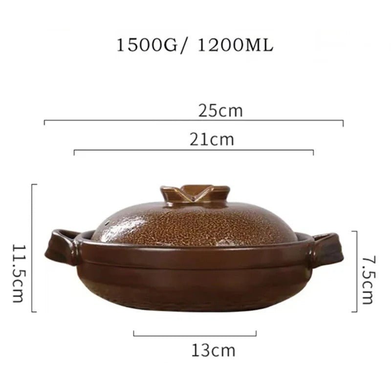 Casserole en argile 1,2l haute température - Prati - Kitchen