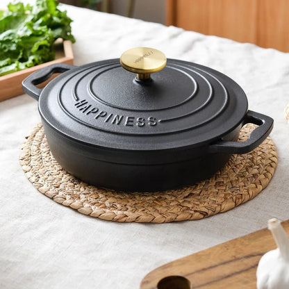 Cocotte en Fonte Émaillée 23cm | Multifonctionnelle (Soupe, Fruits de Mer et Ragoût) - Facile à Nettoyer - Prati - Kitchen