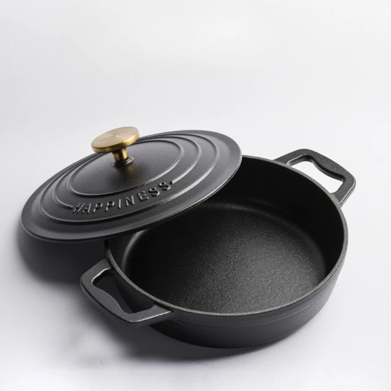 Cocotte en Fonte Émaillée 23cm | Multifonctionnelle (Soupe, Fruits de Mer et Ragoût) - Facile à Nettoyer - Prati - Kitchen