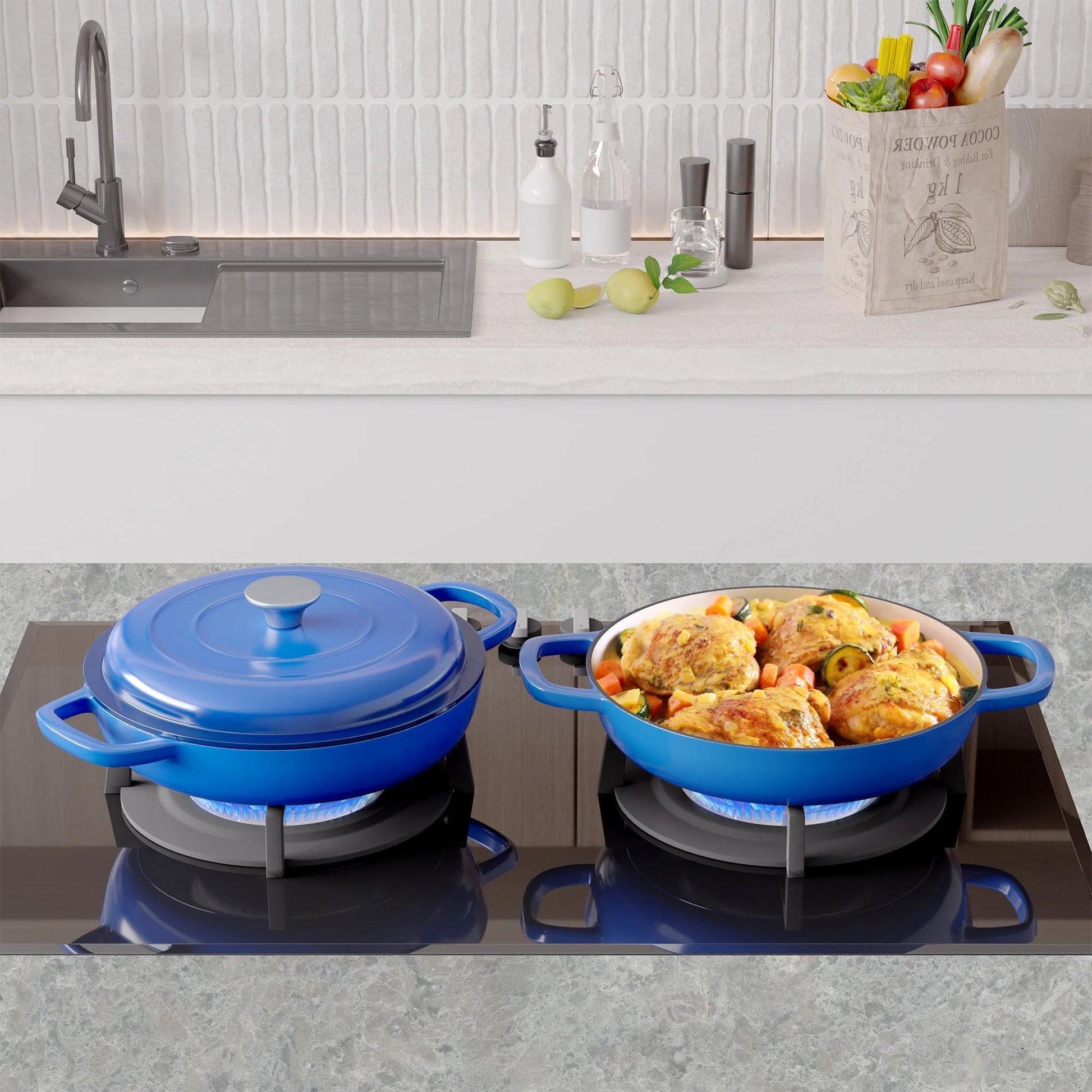 cocotte en fonte émaillée | 7 Pièces - Prati - Kitchen