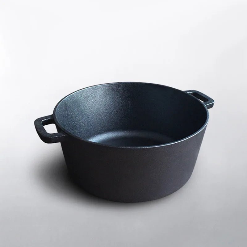 cocotte en fonte ronde avec couvercle grill 2 en 1 - Prati - Kitchen
