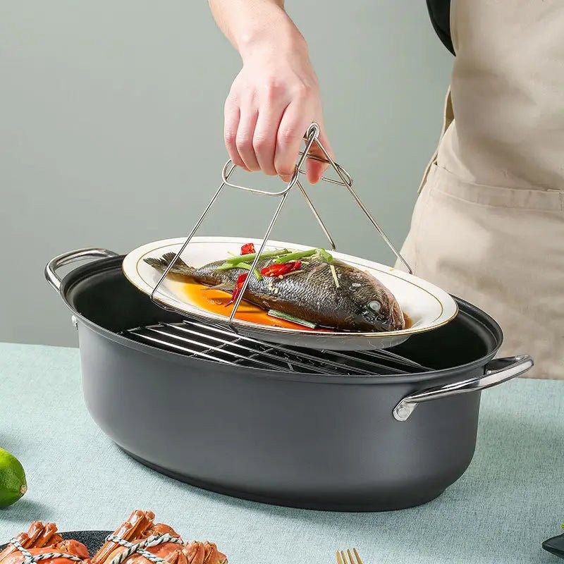 COOKER KING | Pot à Poisson Ovale Vapeur Antiadhésif en Fer - Prati - Kitchen