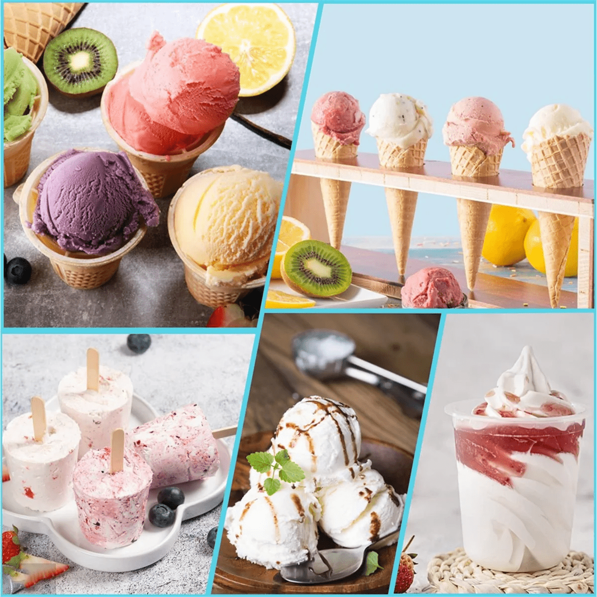 cornets de crème glacée