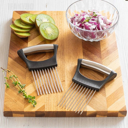 coupe - oignons manuel Pro 4 - en - 1 acier inoxydable | Hachoir, Attendrisseur à viande et Griffe - Prati - Kitchen