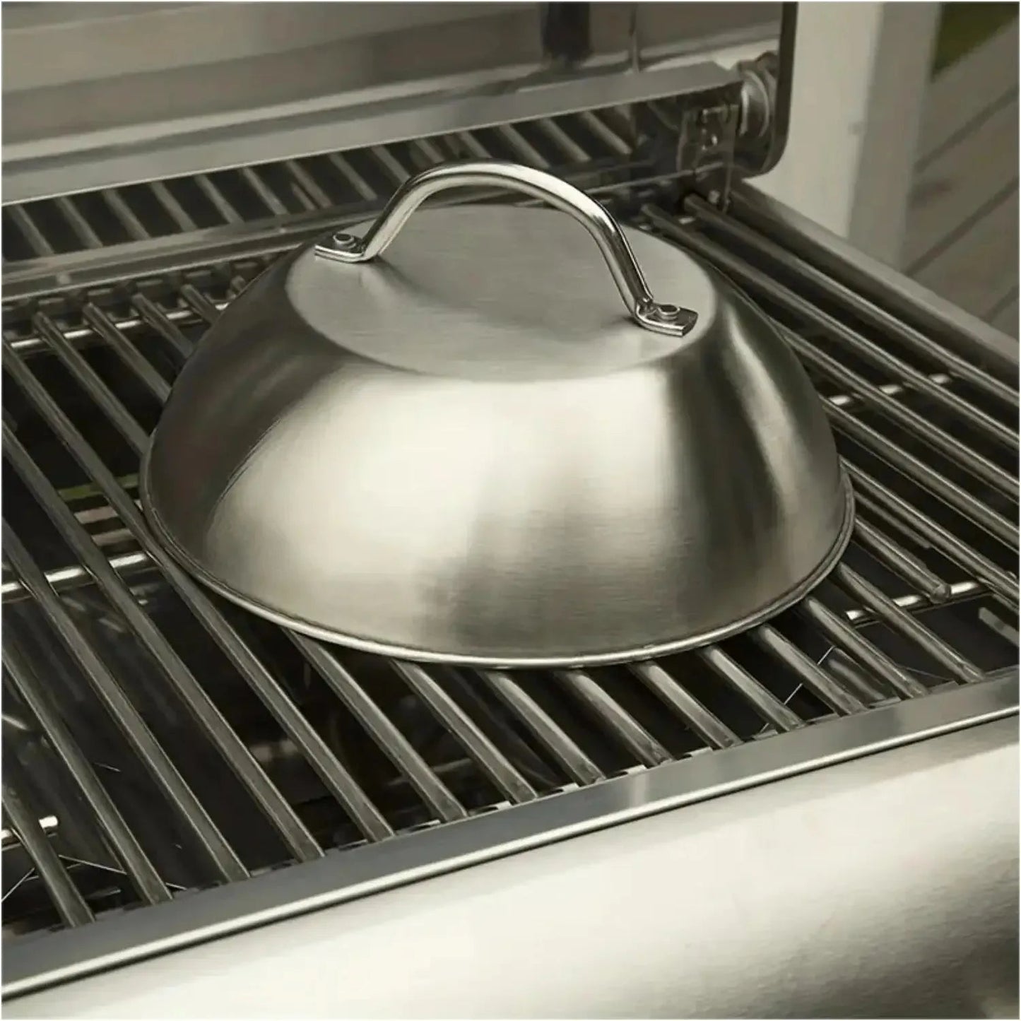 Couvercle Polyvalent en Acier Inoxydable (Inox) pour Four | Accessoire Indispensable pour Camping et Cuisine Extérieure - Prati - Kitchen