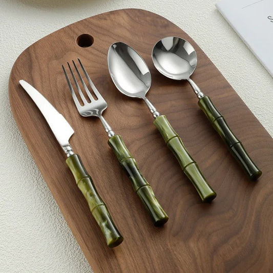 Couverts acier inoxydable et bambou - Prati - Kitchen