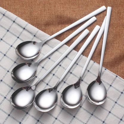 cuillère à soupe à long manche en acier inoxydable - lot de 20 - Prati - Kitchen