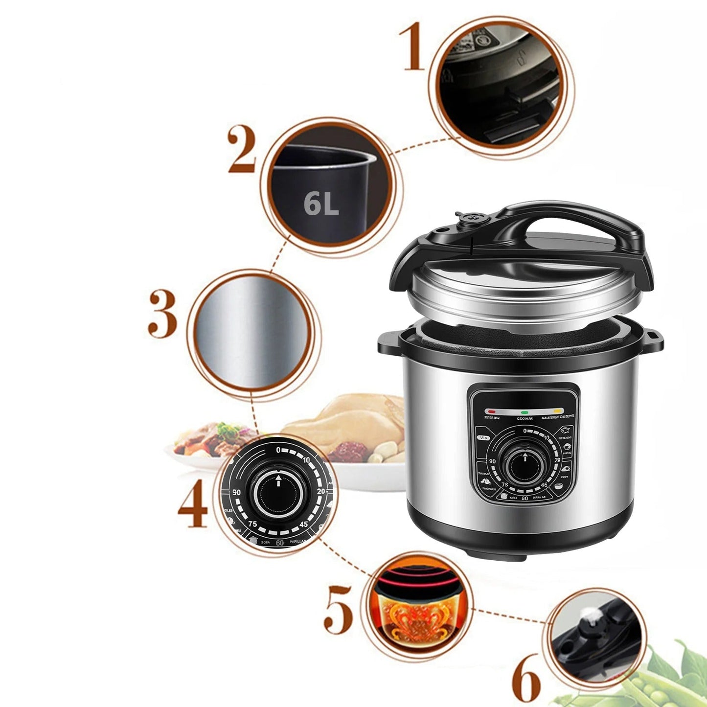 Cuiseur à riz multifonction 6l - Prati - Kitchen