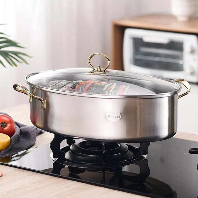 Cuiseur poisson acier inoxydable 38cm - Prati-Kitchen