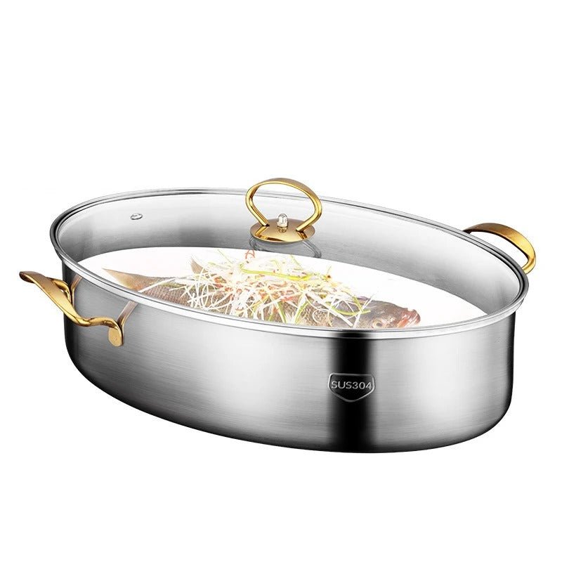 Cuiseur poisson acier inoxydable 38cm - Prati-Kitchen