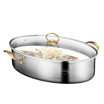 Cuiseur poisson acier inoxydable 38cm - Prati-Kitchen