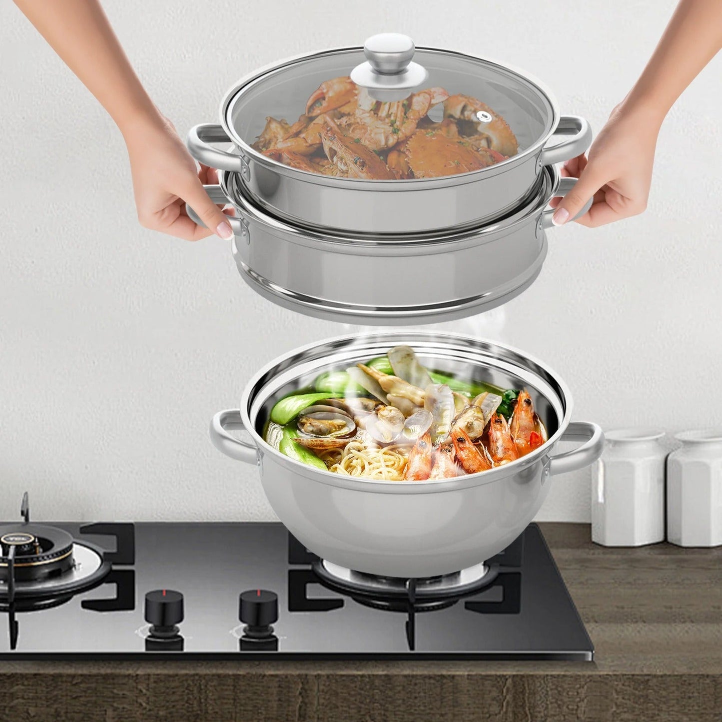 Cuiseur vapeur acier inoxydable - Prati - Kitchen
