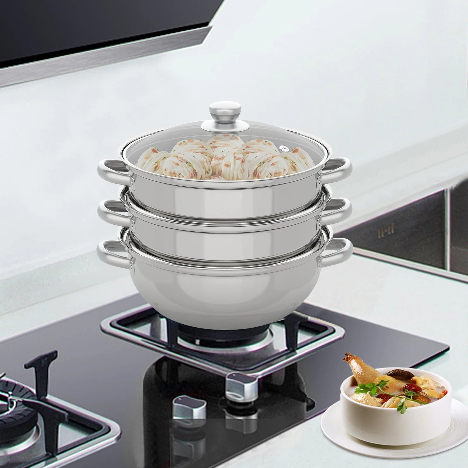 Cuiseur vapeur acier inoxydable - Prati - Kitchen