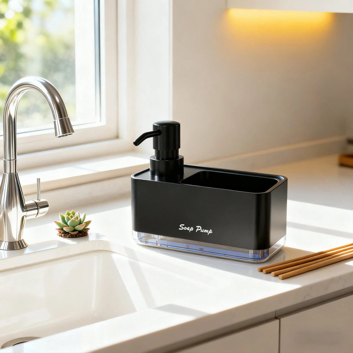 Distributeur liquide vaisselle et porte éponge - Prati - Kitchen