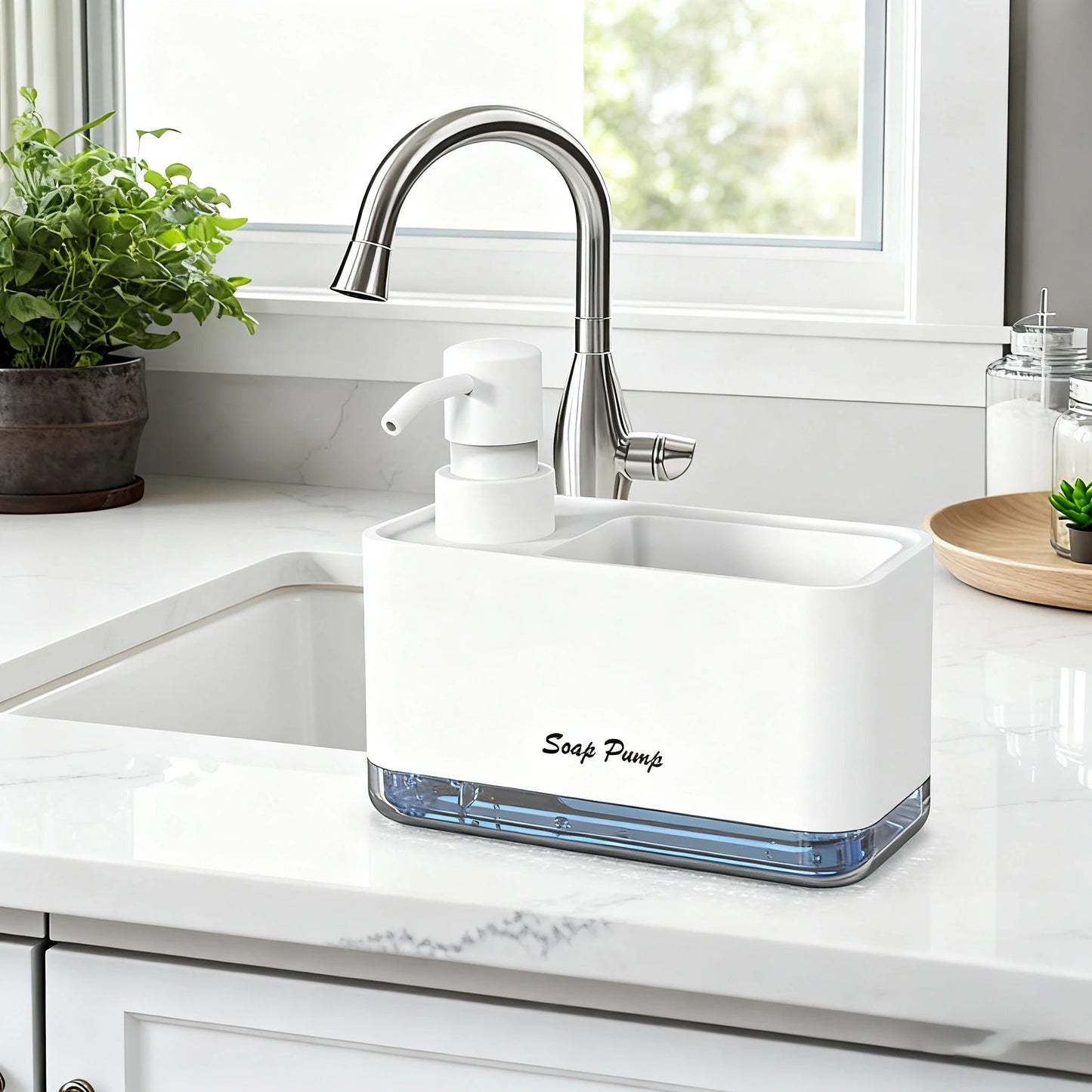 Distributeur liquide vaisselle et porte éponge - Prati - Kitchen