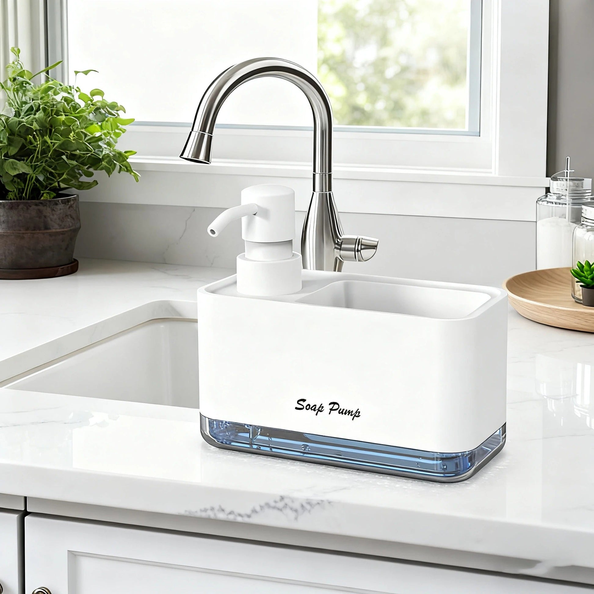Distributeur liquide vaisselle et porte éponge - Prati - Kitchen