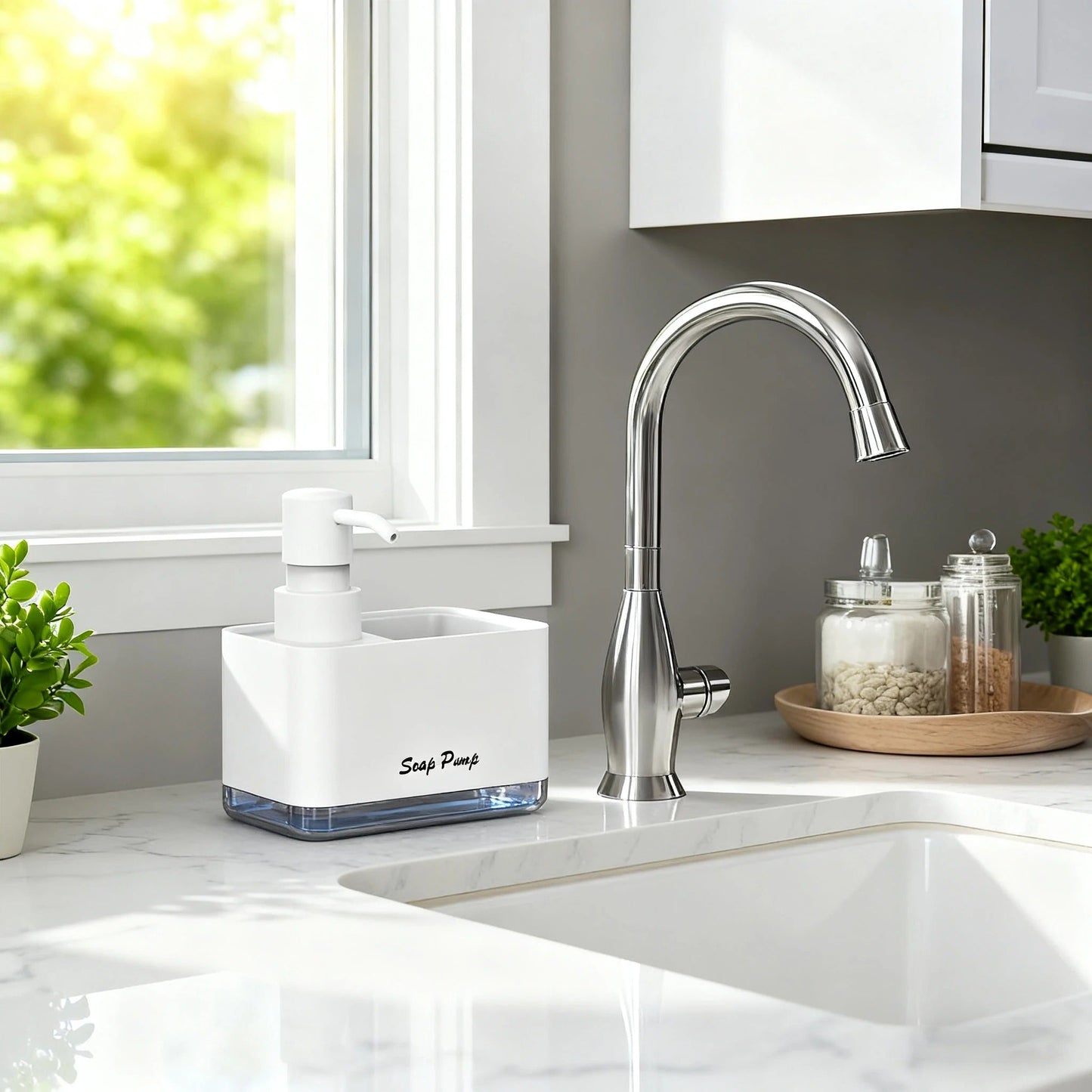 Distributeur liquide vaisselle et porte éponge - Prati - Kitchen