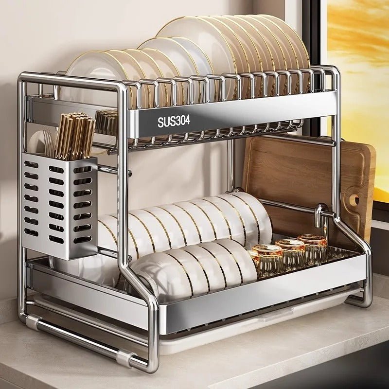 Égouttoir inox avec bac récupérateur - Prati-Kitchen