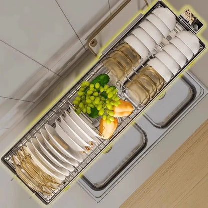 Égouttoir vaisselle extensible inox - Prati-Kitchen