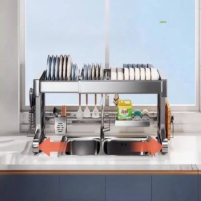 Égouttoir vaisselle extensible inox 90kg - Prati-Kitchen