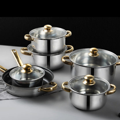 ensemble de casseroles