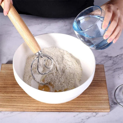 Fouet à Pâte Danois Professionnel - Inox - Mélangeur Manuel pour Pain et Pâtisserie - Prati - Kitchen