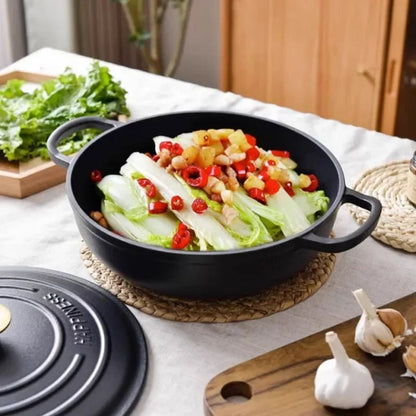 HAPPINESS | Cocotte en Fonte Émaillé Multifonctionnelle | (Soupe, Fruits de Mer et Ragoût) | Facile à Nettoyer - Prati - Kitchen