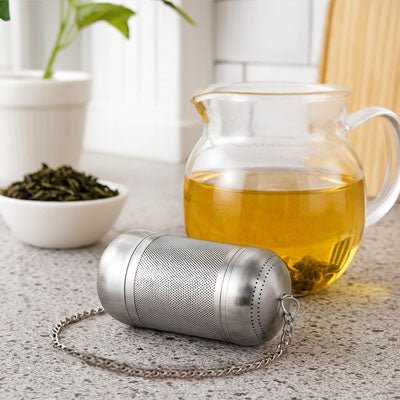 Infuseur à Thé Grande Capacité pour Théière | Passoire Acier Inoxydable18/10 (304) Réutilisable | Filtre Maille Fine Anti - Résidus | Pour Thé en Vrac et Tisanes - Prati - Kitchen