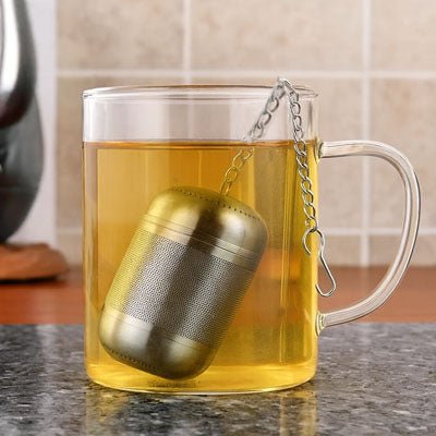 Infuseur à Thé Grande Capacité pour Théière | Passoire Acier Inoxydable18/10 (304) Réutilisable | Filtre Maille Fine Anti - Résidus | Pour Thé en Vrac et Tisanes - Prati - Kitchen