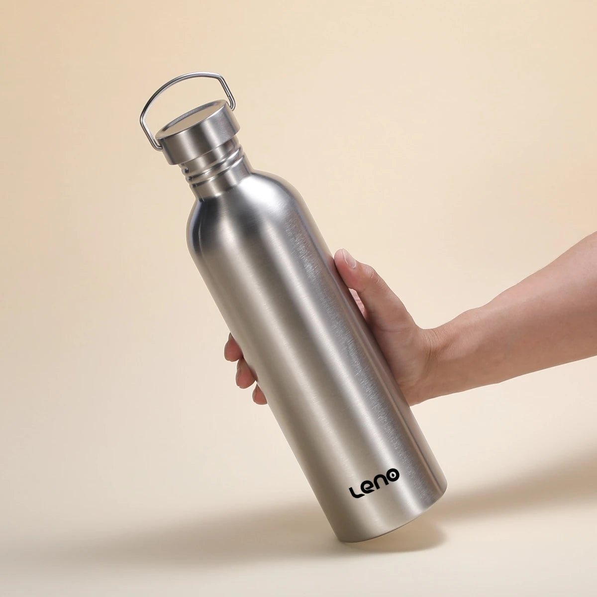 LENO | Bouteille d'Eau en Acier Inoxydable Grande Capacité | Flacon à Large Ouverture | Simple Paroi - Prati - Kitchen