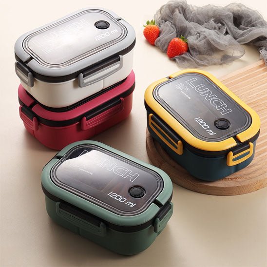lunch box bento 1200ml avec sac isotherme - boîte repas étanche à 2 niveaux - Prati - Kitchen