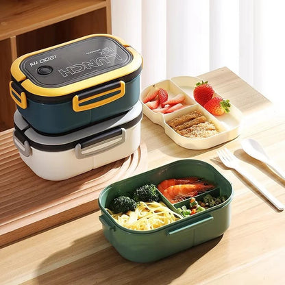 lunch box bento 1200ml avec sac isotherme - boîte repas étanche à 2 niveaux - Prati - Kitchen