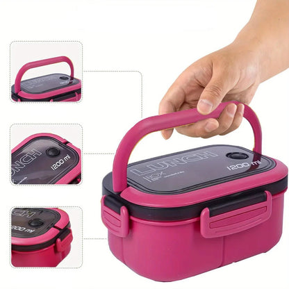 lunch box bento 1200ml avec sac isotherme - boîte repas étanche à 2 niveaux - Prati - Kitchen