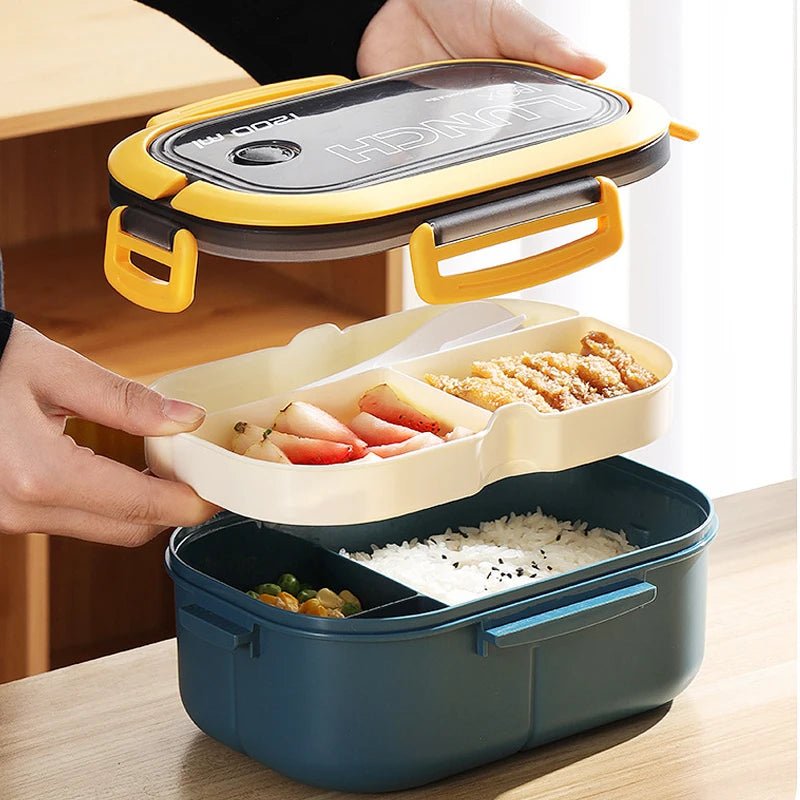 lunch box bento 1200ml avec sac isotherme - boîte repas étanche à 2 niveaux - Prati - Kitchen
