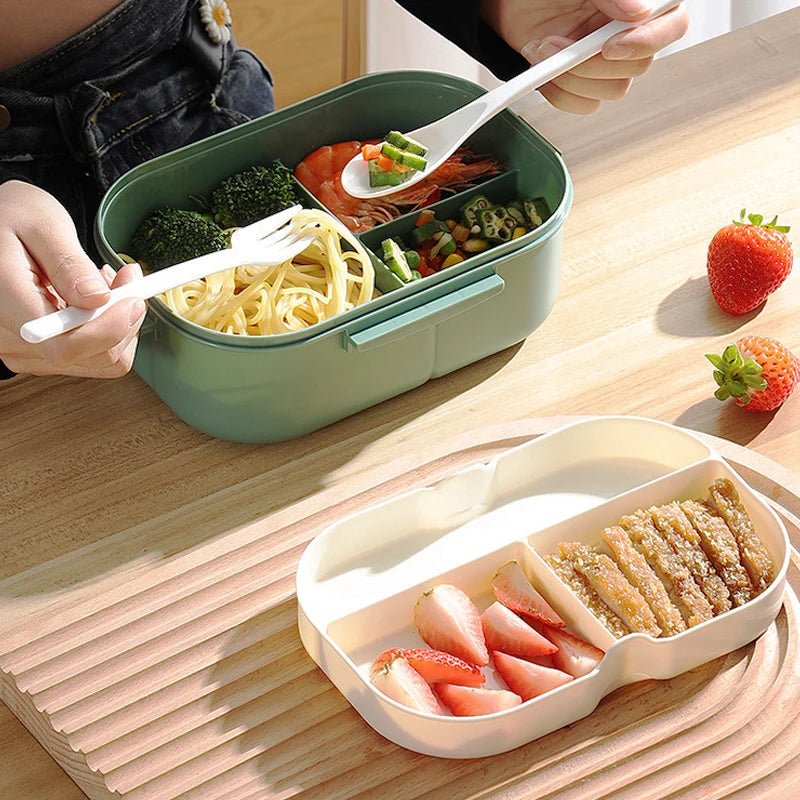 lunch box bento 1200ml avec sac isotherme - boîte repas étanche à 2 niveaux - Prati - Kitchen