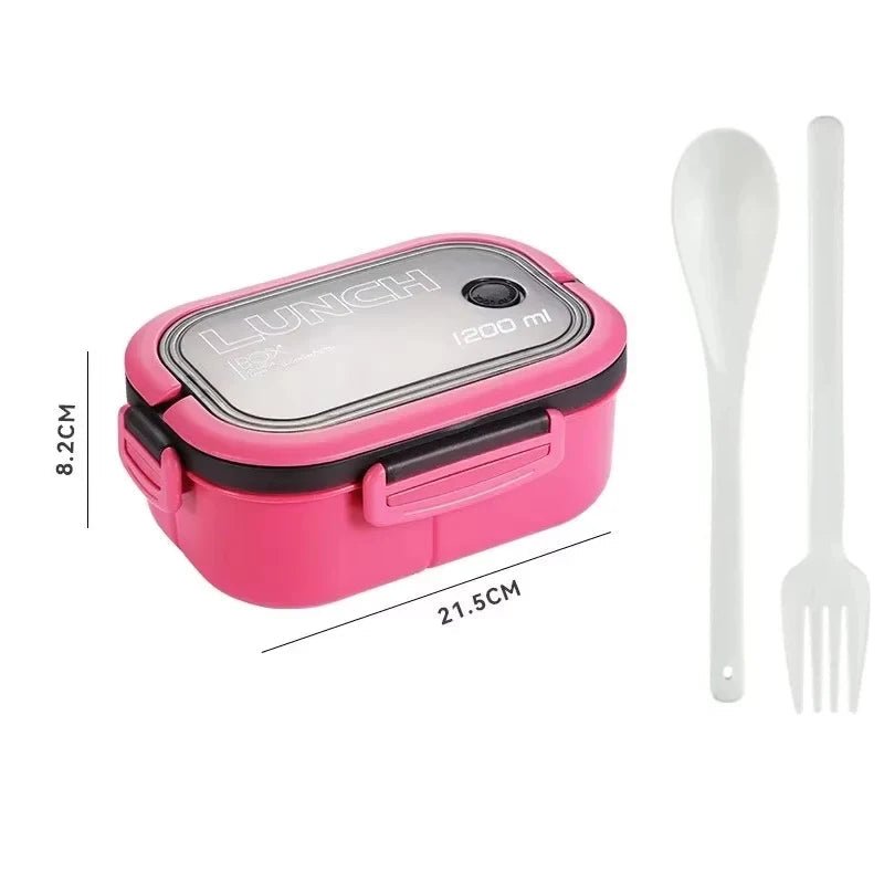 lunch box bento 1200ml avec sac isotherme - boîte repas étanche à 2 niveaux - Prati - Kitchen