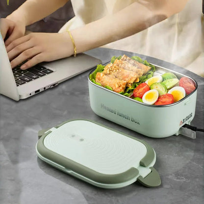 lunch box chauffante électrique - gamelle 1.5L en inox pour voiture et bureau (12V/220V) - Prati - Kitchen